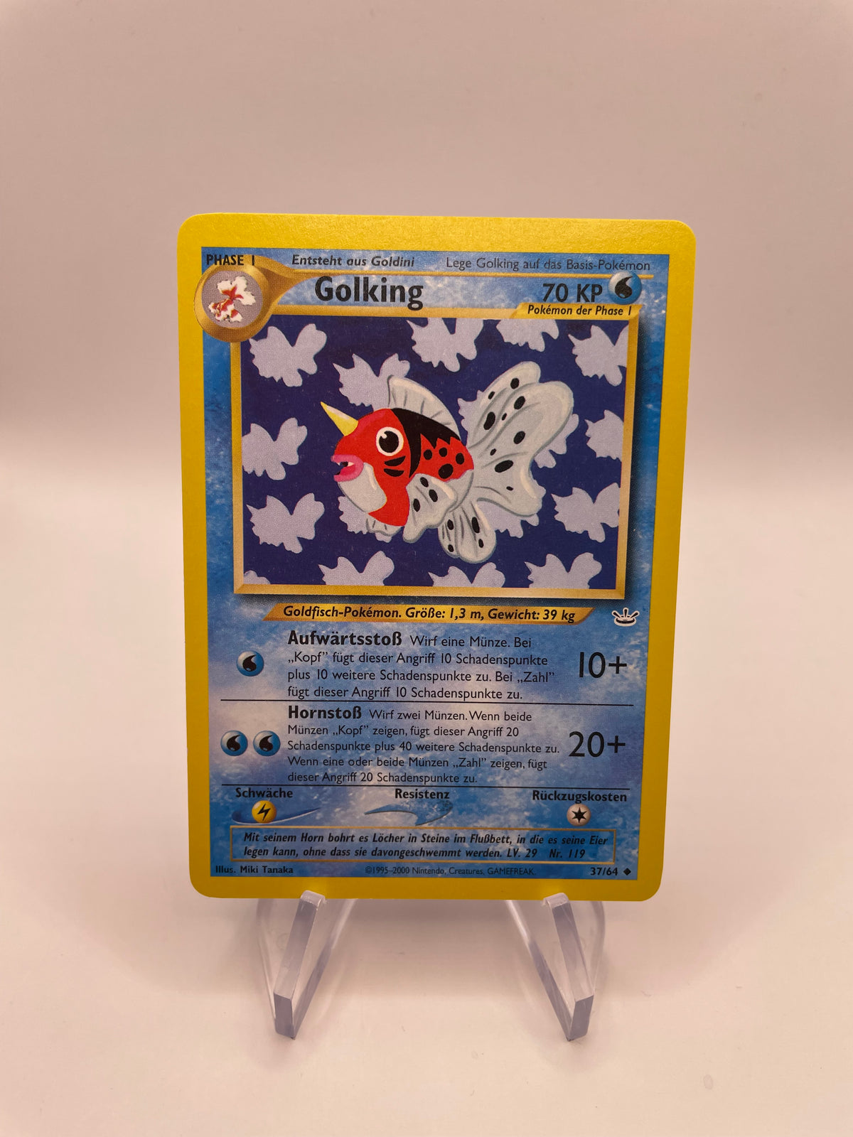 Pokemon Karte Neo Revelution Golking 37/64 Deutsch