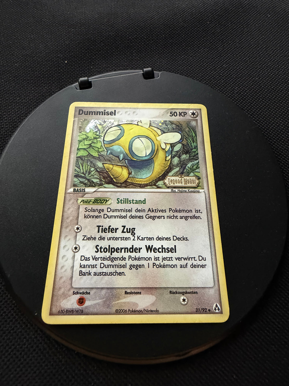 Pokemon Karte Stamp Dummisel 31/92 Deutsch