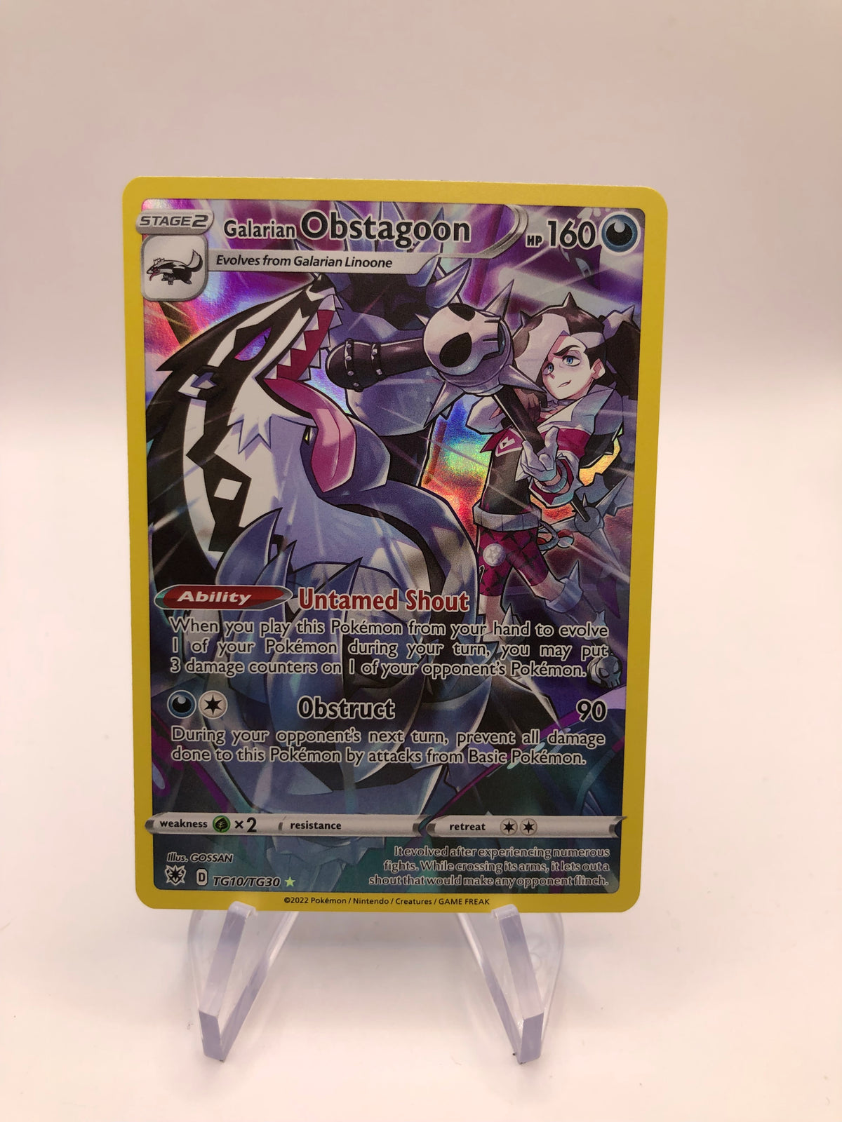Pokemon Karte Art Rare Galar-Barrikadax TG10/TG30 Englisch