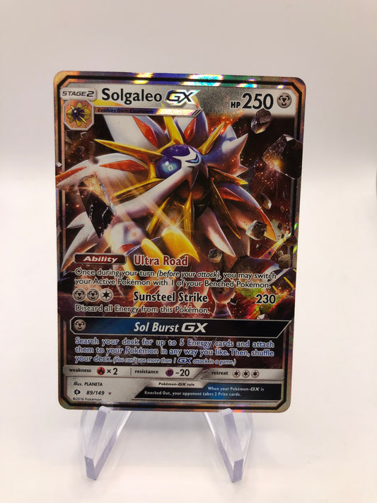 Pokemon Karte GX Solgaleo 89/149 Englisch