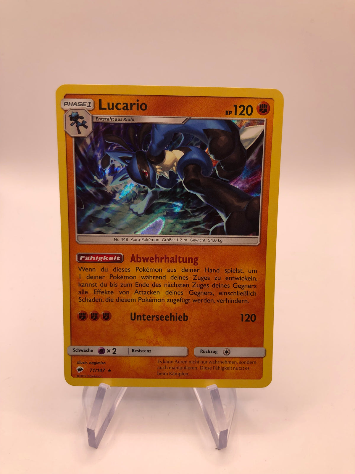 Pokemon Karte Lucario 71/147  Deutsch