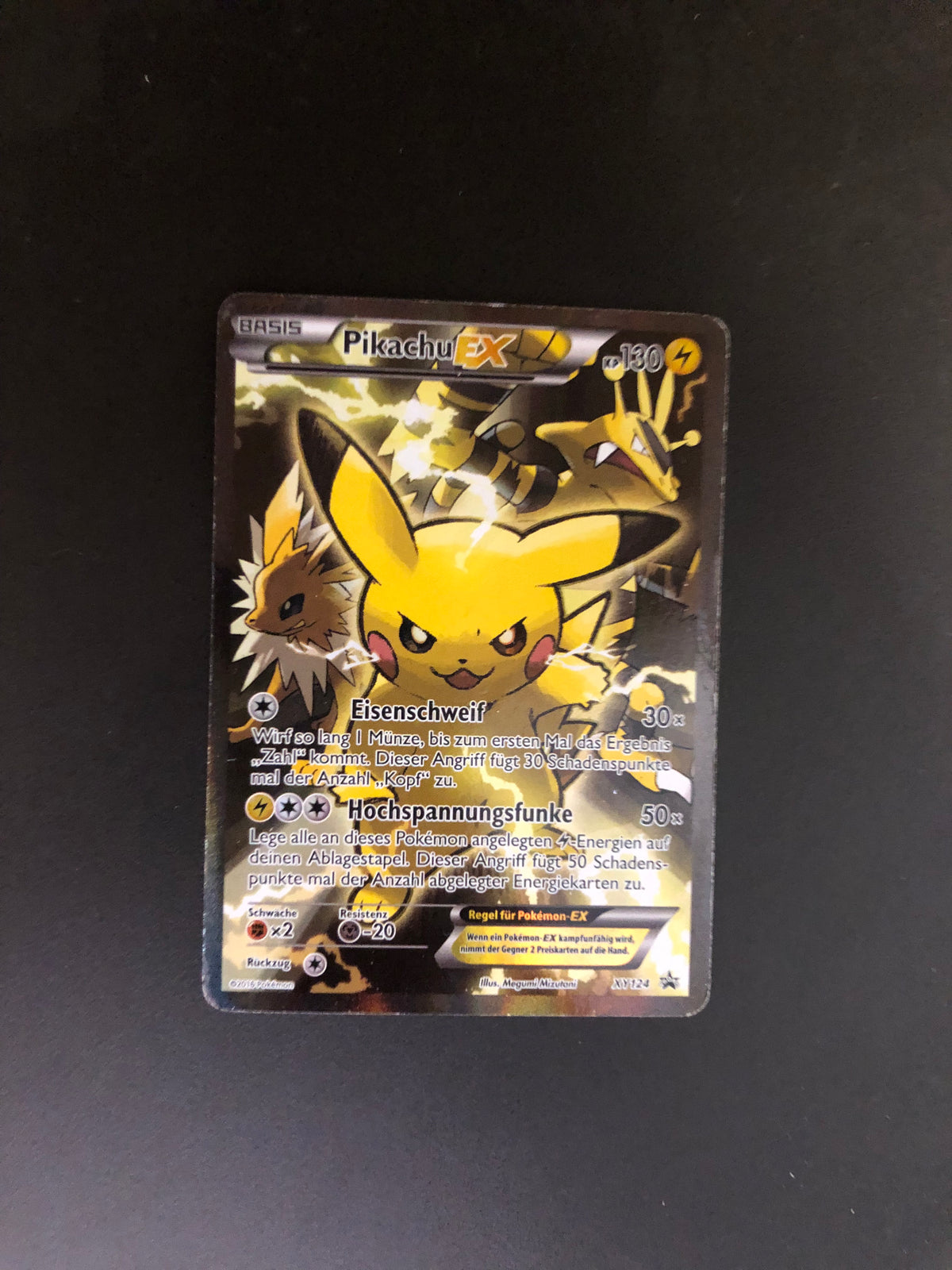 Pokemon Karte Promo EX Pikachu XY124 Deutsch