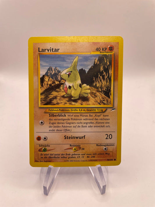 Pokemon Karte Neo Destiny Larvitar 70/105 Deutsch