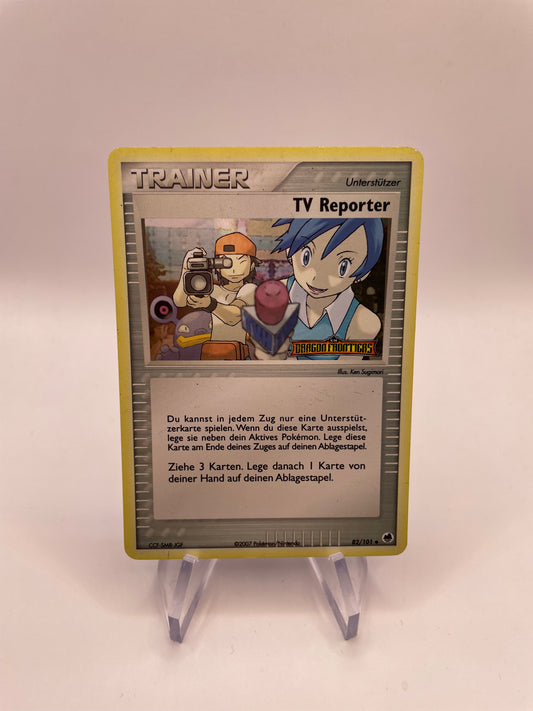 Pokemon Karte Stamp TV Reporter 82/101 Deutsch