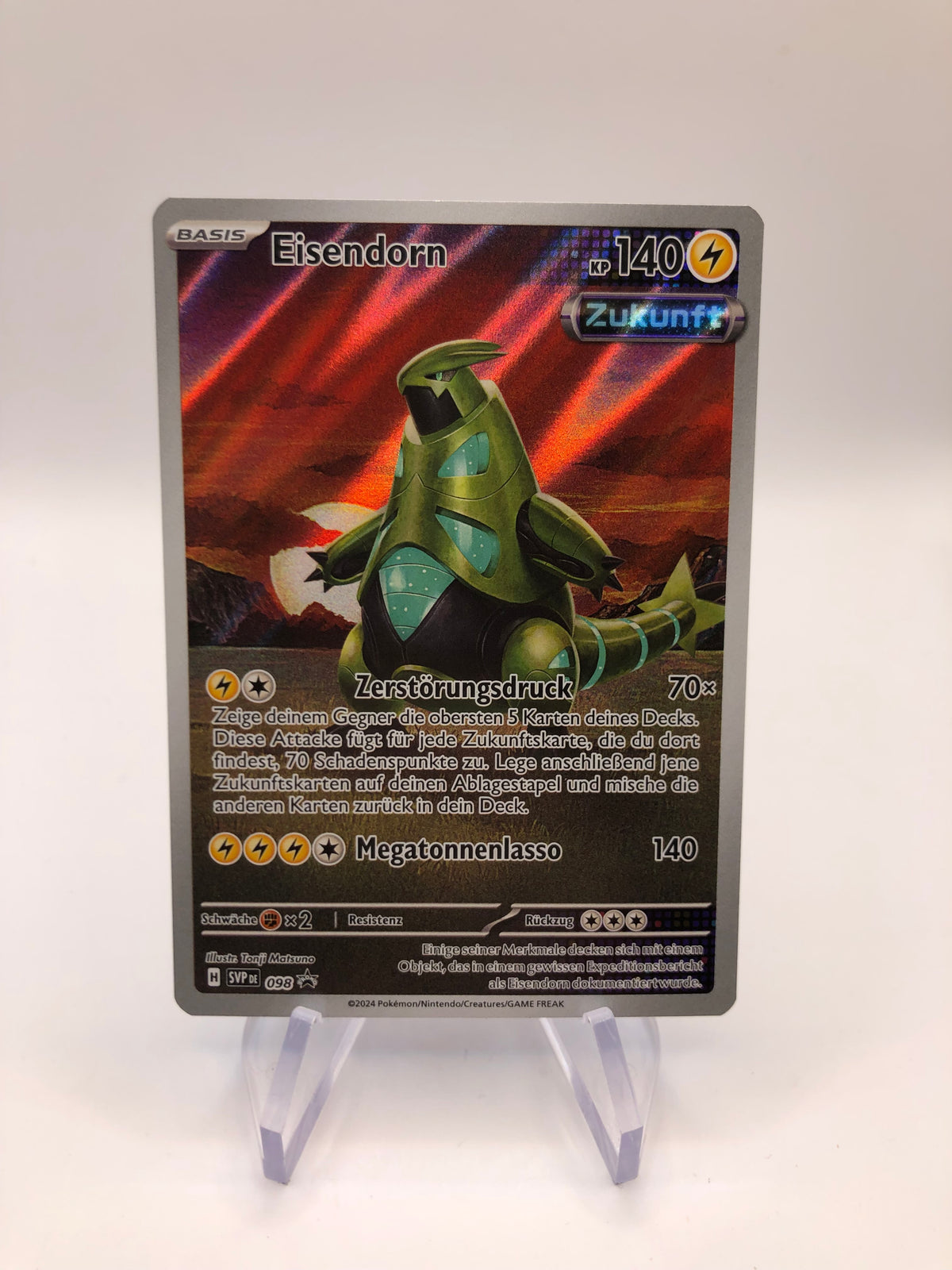 Pokemon Karte Art Rare Promo Eisendorn 98 Deutsch