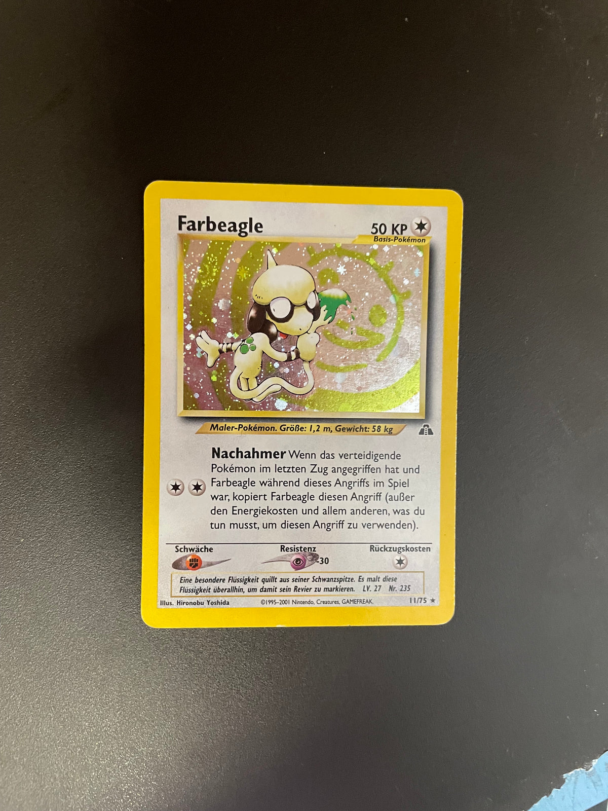 Pokemon Karte Holo Farbeagle 11/75 Deutsch