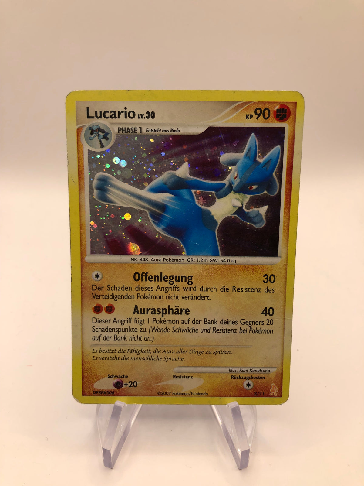 Pokemon Karte Holo Lucario 3/11 Deutsch