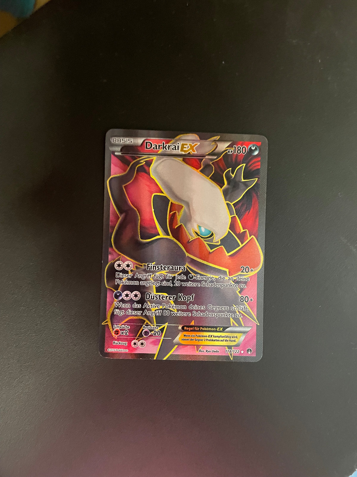 Pokemon Karte EX Darkrai 118/122 Deutsch