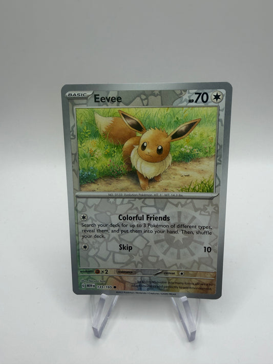 Pokemon Karte Reverse 151 Evoli 133/165 Englisch