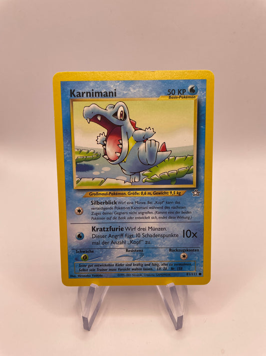 Pokemon Karte Karnimani Neo Genesis 81/111 Deutsch