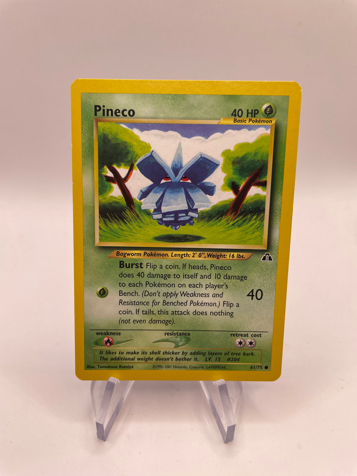 Pokemon Karte Neo Discovery Pineco 61/75 Englisch