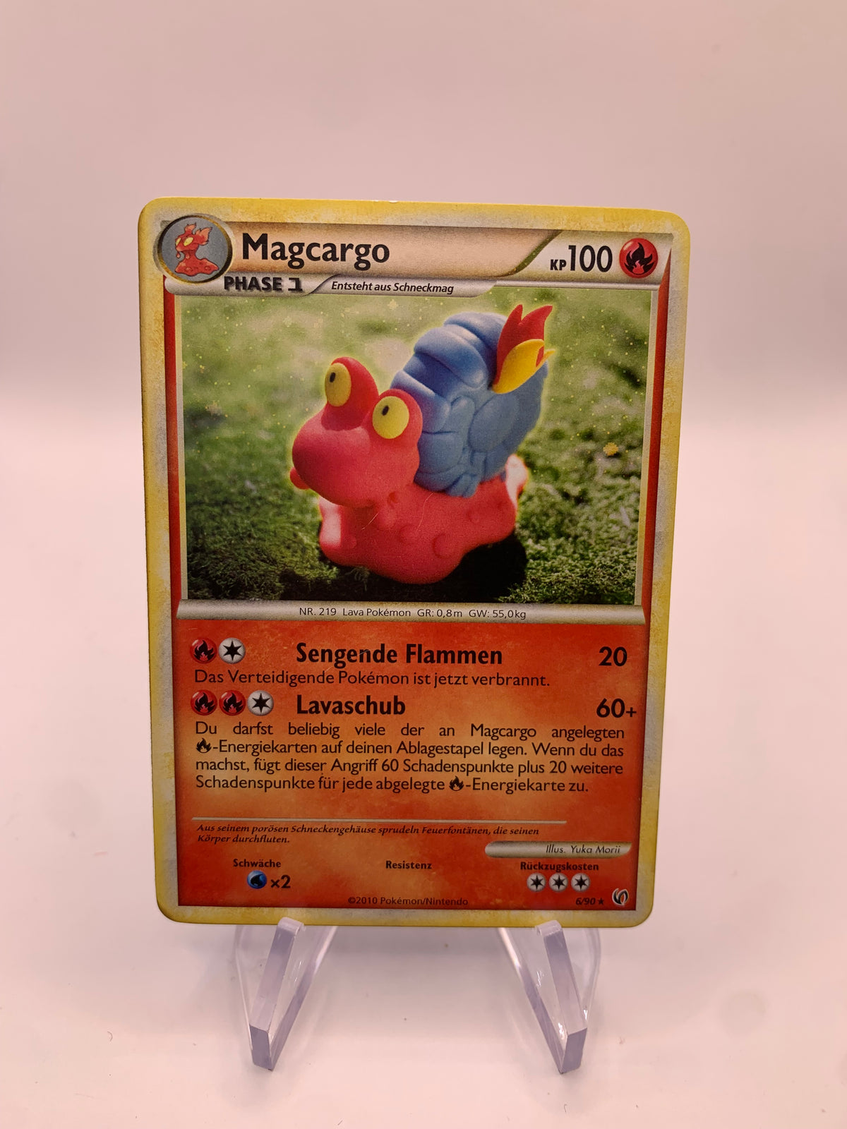 Pokemon Karte Magcargo 6/90 Deutsch