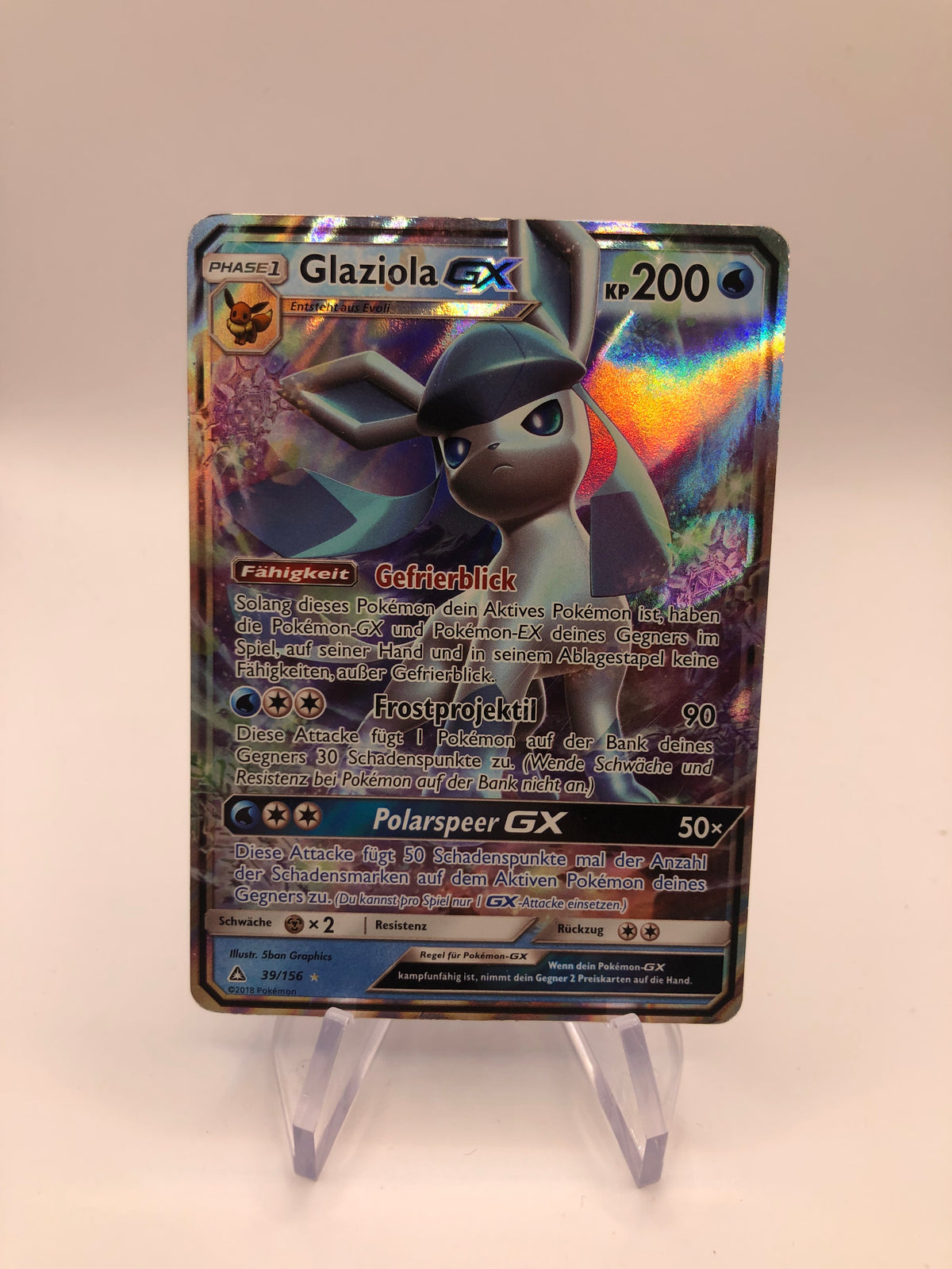 Pokemon Karte Promo GX Glaziola 39/156 Deutsch
