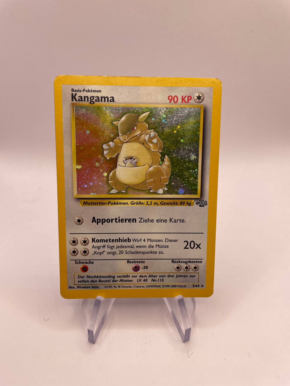 Pokemon Karte Holo Kangama 5/64 Deutsch