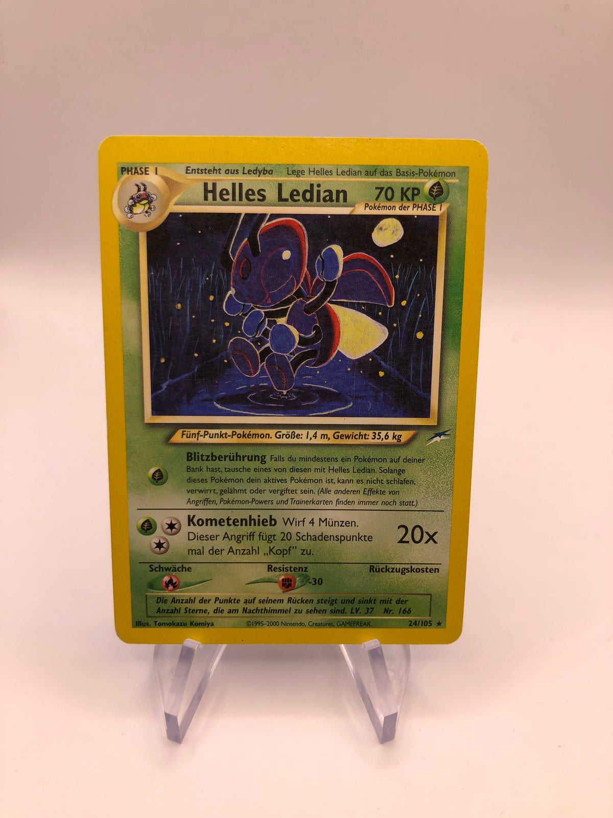 Pokemon Karte Helles Ledian 24/105 Deutsch