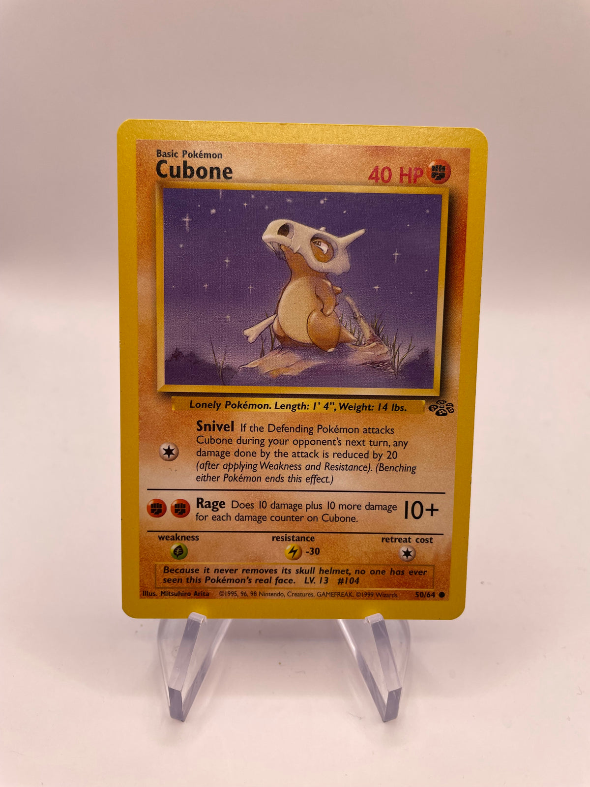 Pokemon Karte Tragosso 50/64 Jungel Englisch