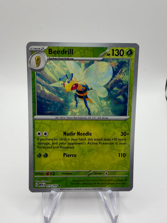 Pokemon Karte Reverse 151 Bibor 15/165 Englisch