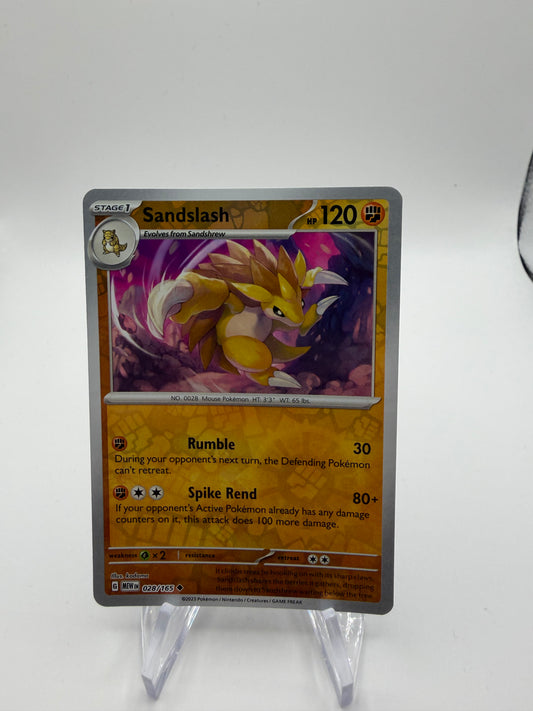 Pokemon Karte Reverse 151 Sandamer 28/165 Englisch