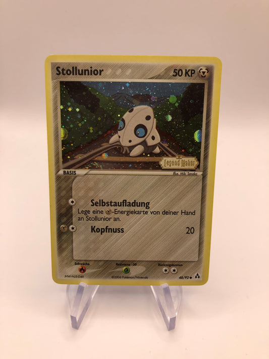 Pokemon Karte Stamp Stollunior 48/92 Deutsch