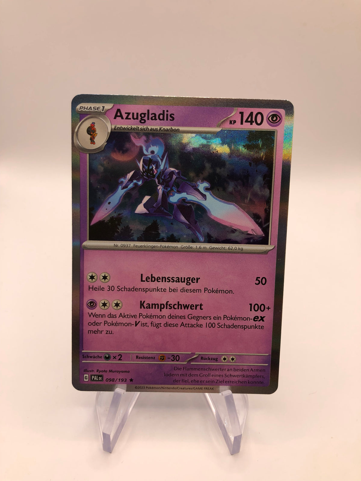 Pokemon Karte Holo Azugladis 98/193 Deutsch