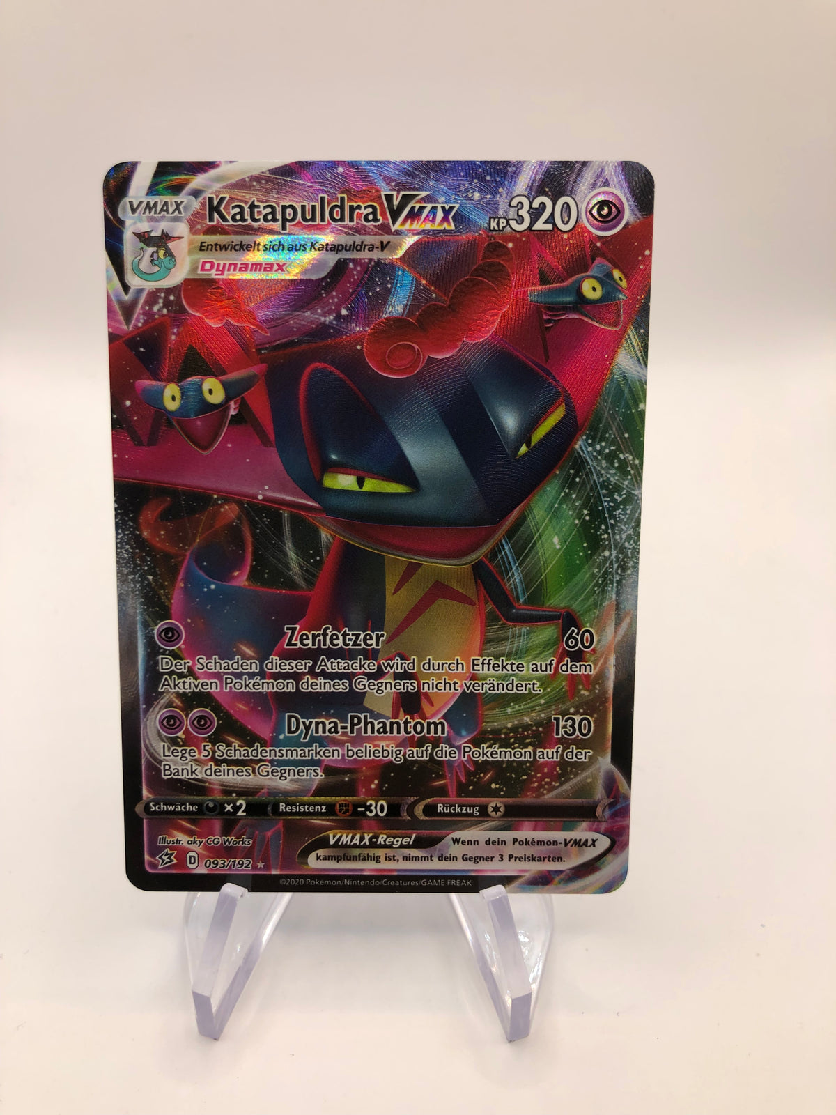Pokemon Karte Vmax Katapuldra 93/192 Deutsch