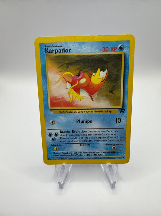 Pokemon Karte Karpador 47/82 Rocket Deutsch