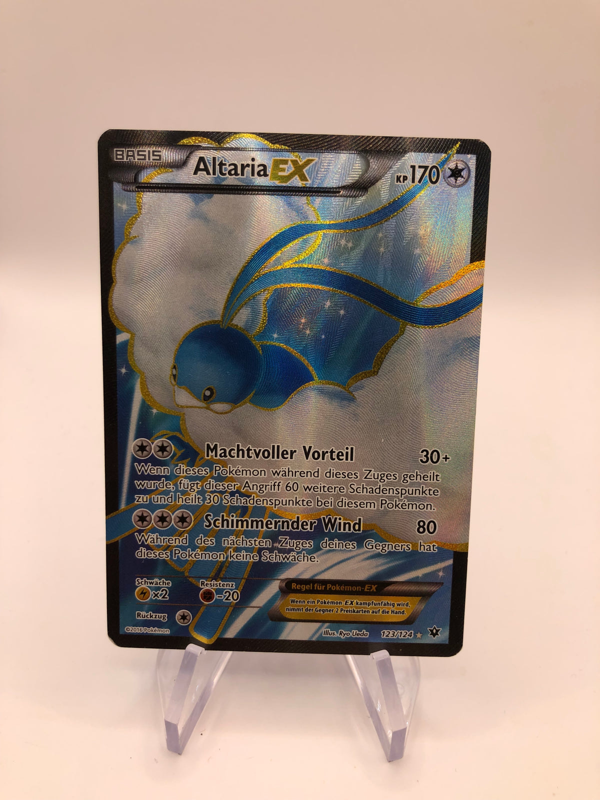 Pokemon Karte EX Fullart Altaria 123/124 Deutsch