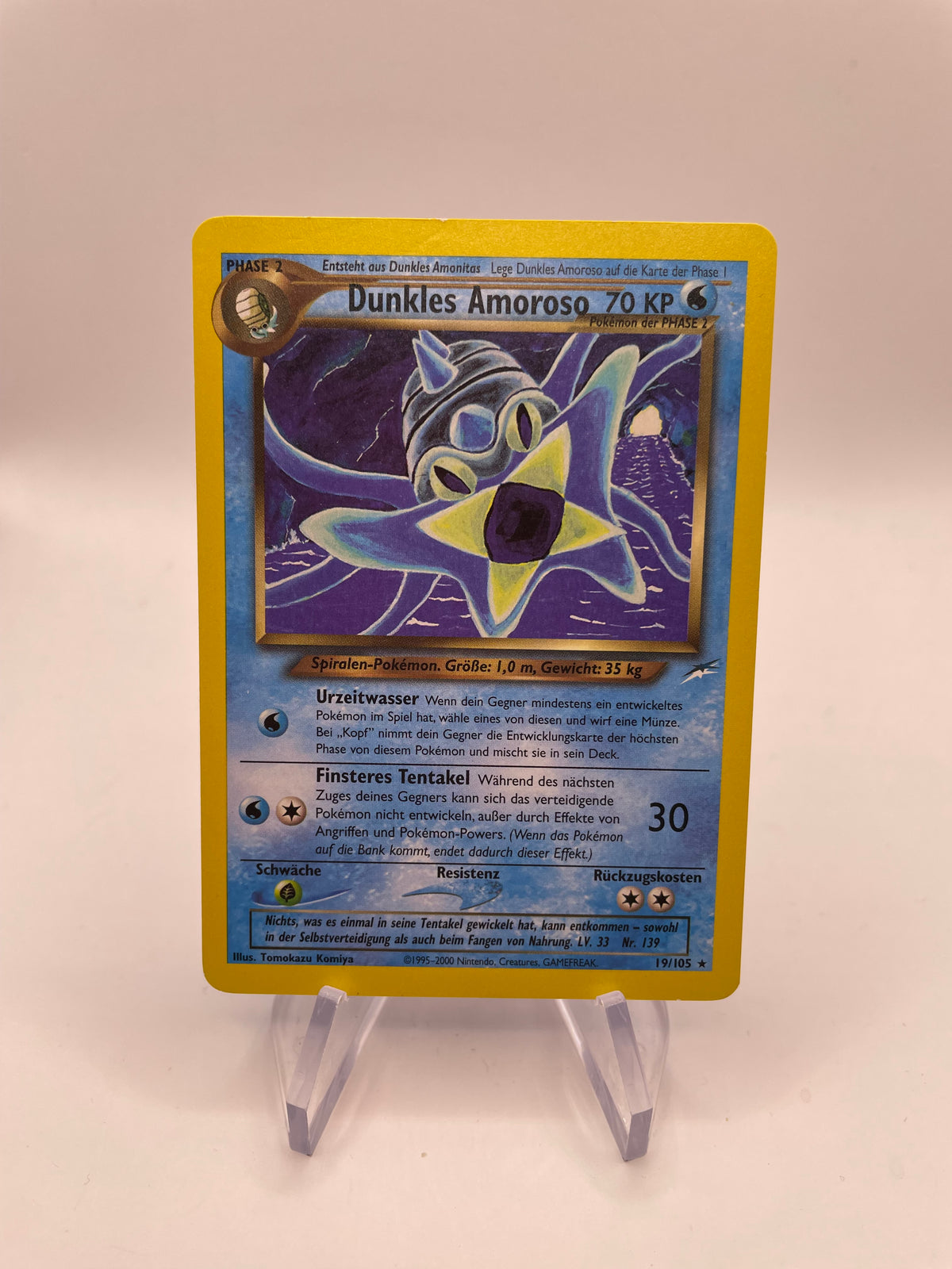 Pokemon Karte Dunkles Amoroso 19/105 Deutsch