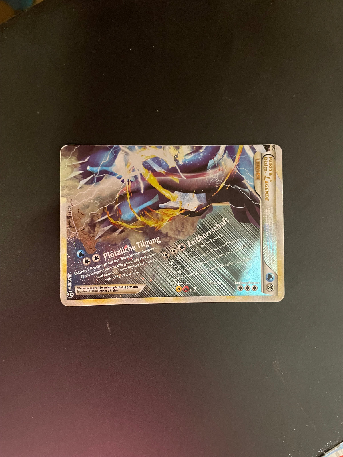 Pokemon Karte Legende Palkia und Dialga 102/102 Deutsch