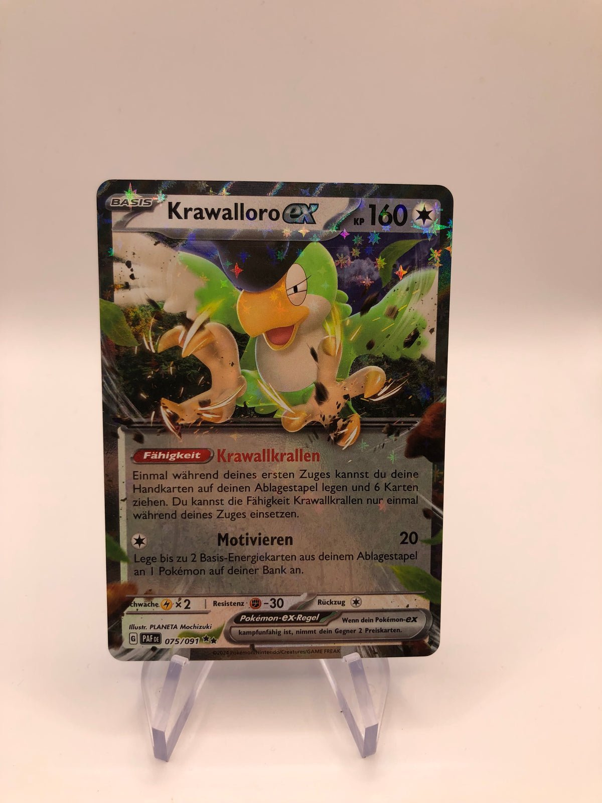 Pokemon Karte EX Krawalloro 75/91 Deutsch