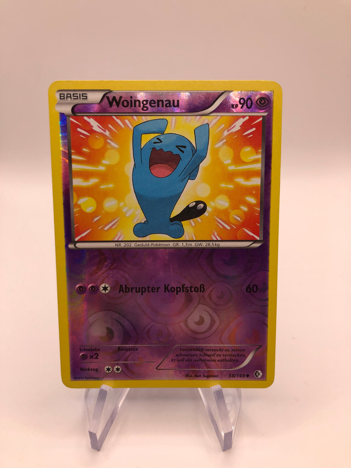 Pokemon Karte Revers Woingenau 58/149 Deutsch