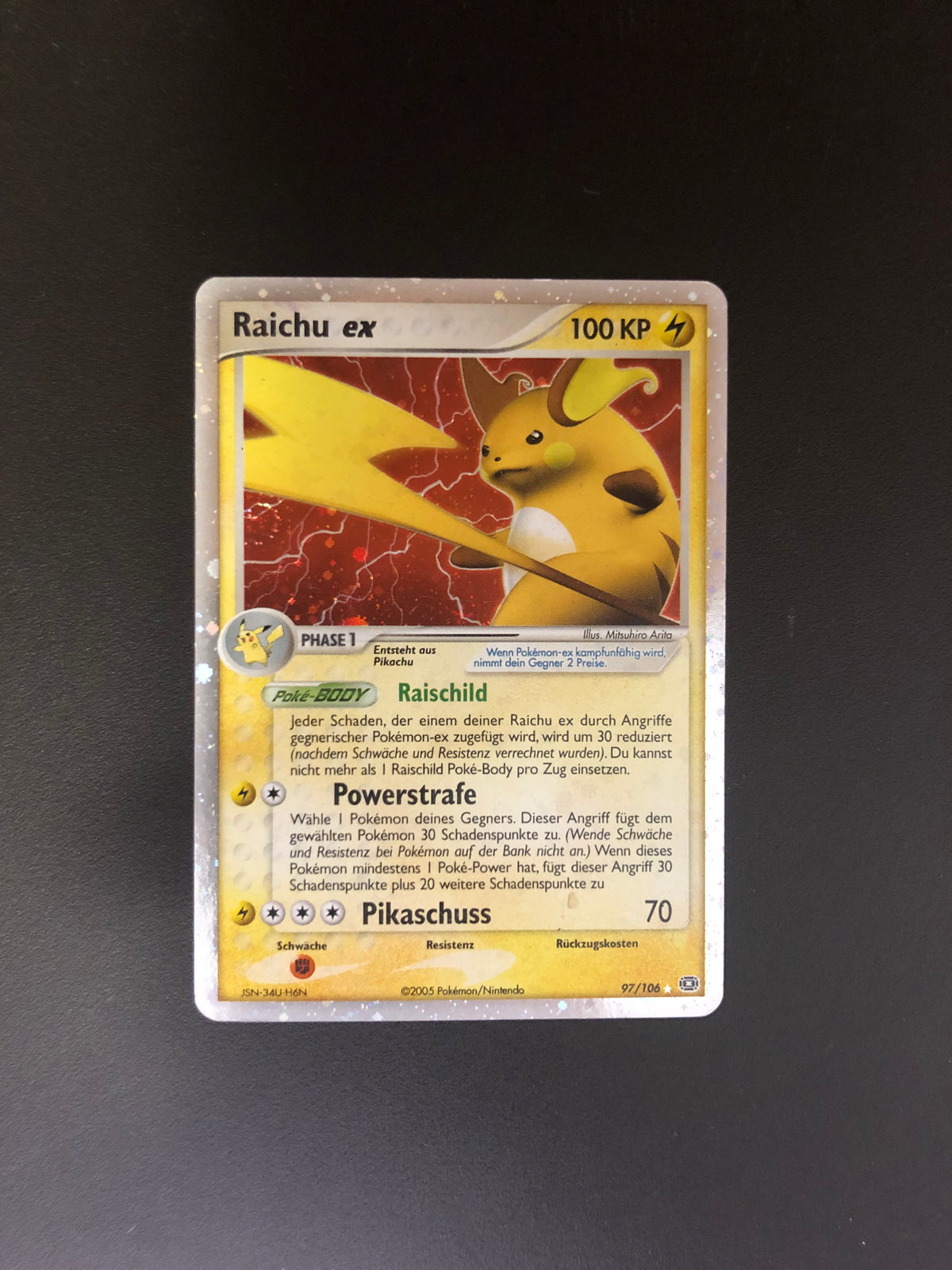 Pokemon Karten Ex Raichu 97/106 Deutsch