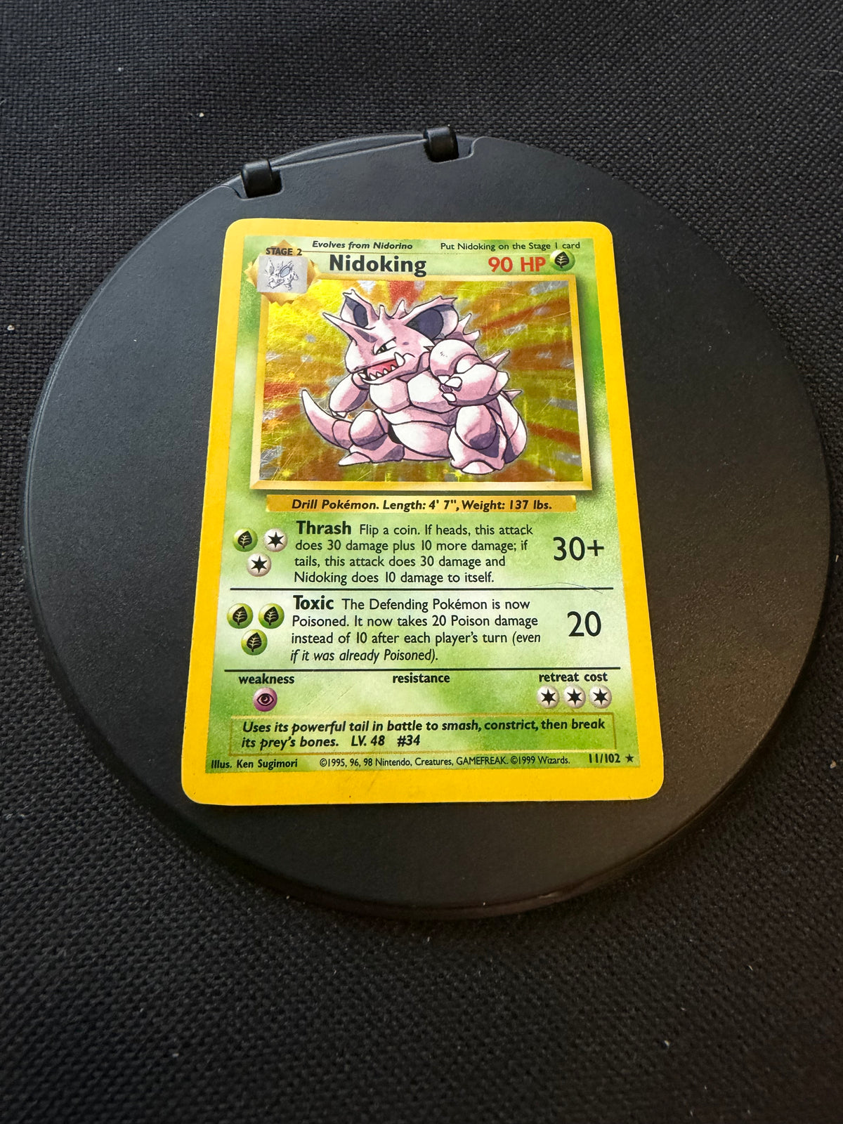 Pokemon Karte Holo Nidoking 11/102 Englisch