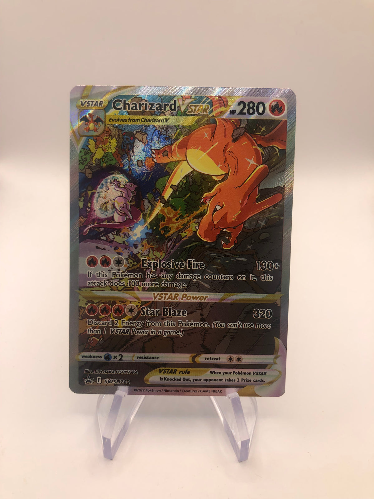 Pokemon Karte Vstar Alt-Art Promo Glurak SWSH262 Englisch