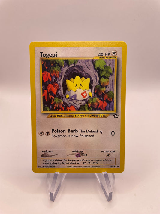 Pokemon Karte Togepi Neo Genesis 51/111 Englisch
