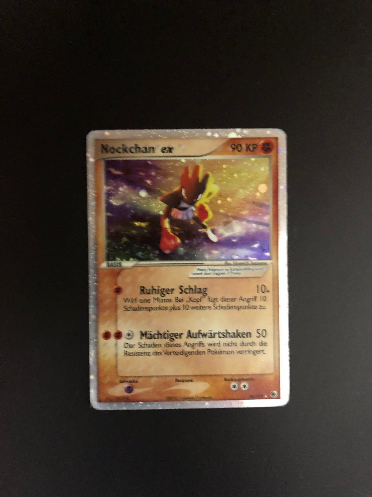 Pokemon Karte Holo EX Nockchan 98/109 Deutsch