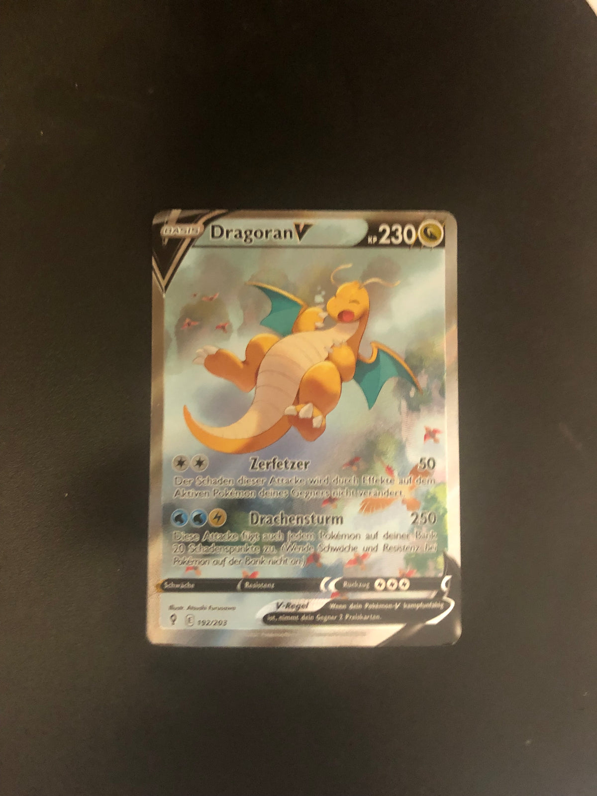 Pokemon Karte Alt-Art Dragoran 192/203 Deutsch