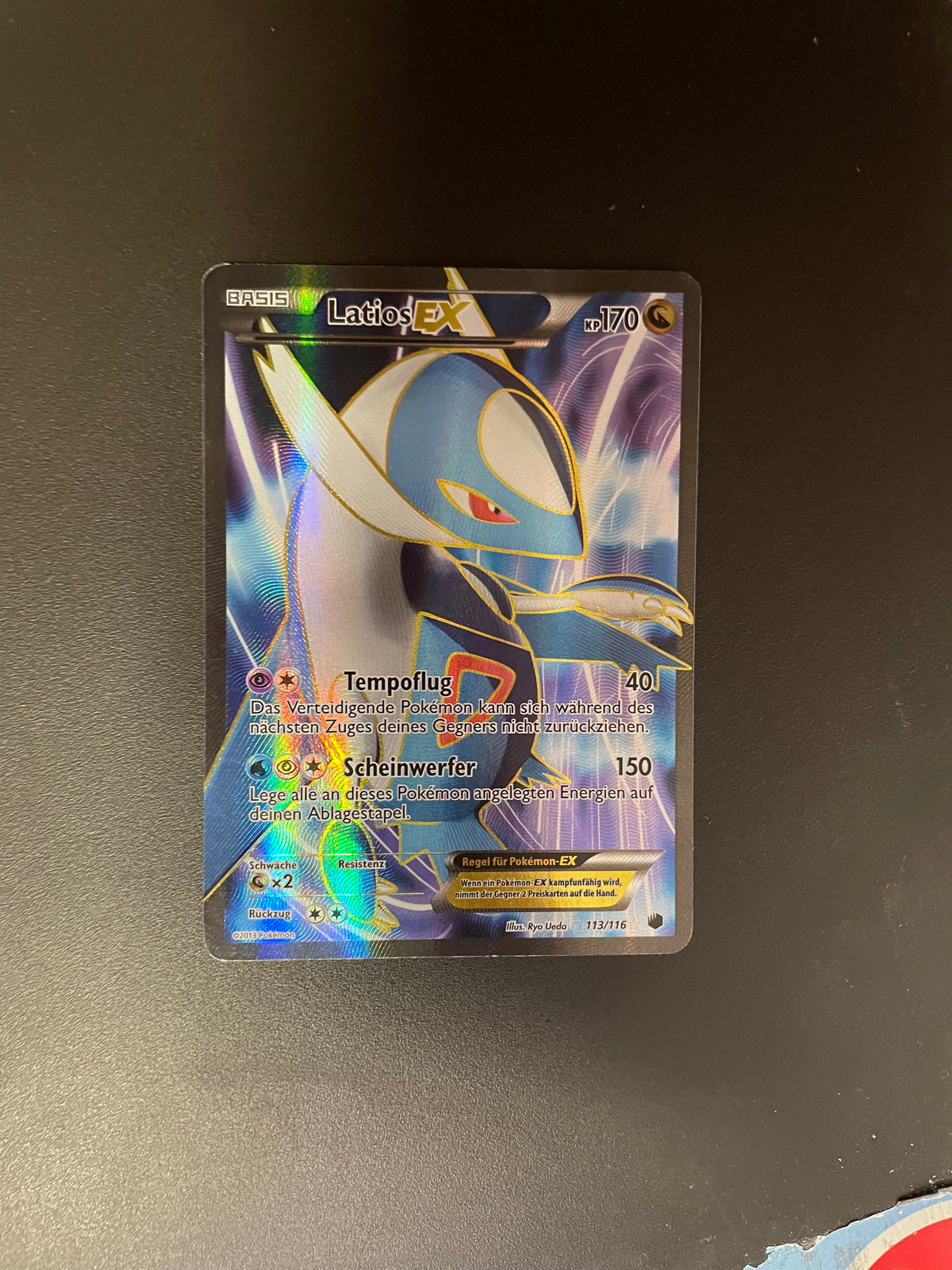 Pokemon Karte EX Latios 113/116 Deutsch