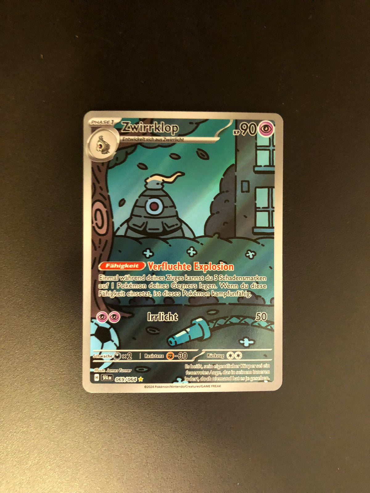 Pokemon Karte Art-Rare Zwirrklop 69/64 Deutsch