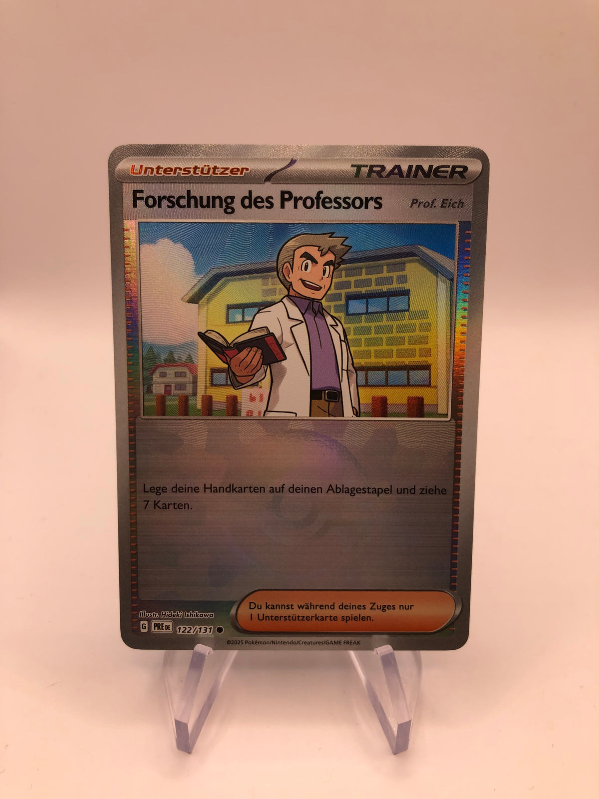Pokemon Karte Revers Trainer Forschung des Professors 122/131 Deutsch