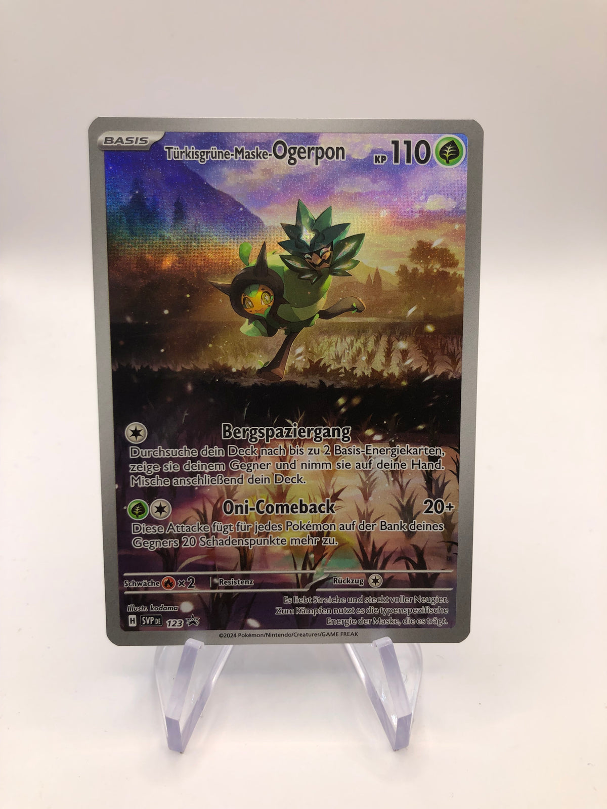 Pokemon Karte Art-Rare Promo Ogerpon 123 Deutsch