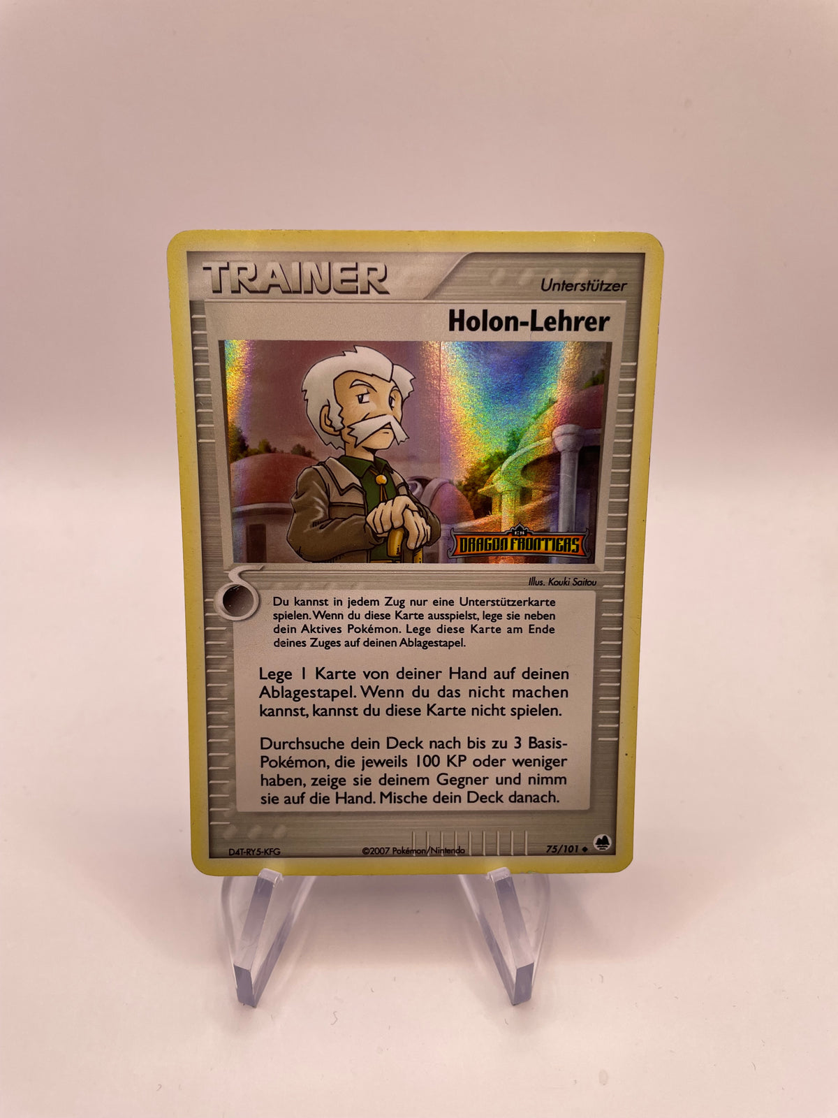 Pokemon Karte Stamp Holon-Lehrer 75/101 Deutsch