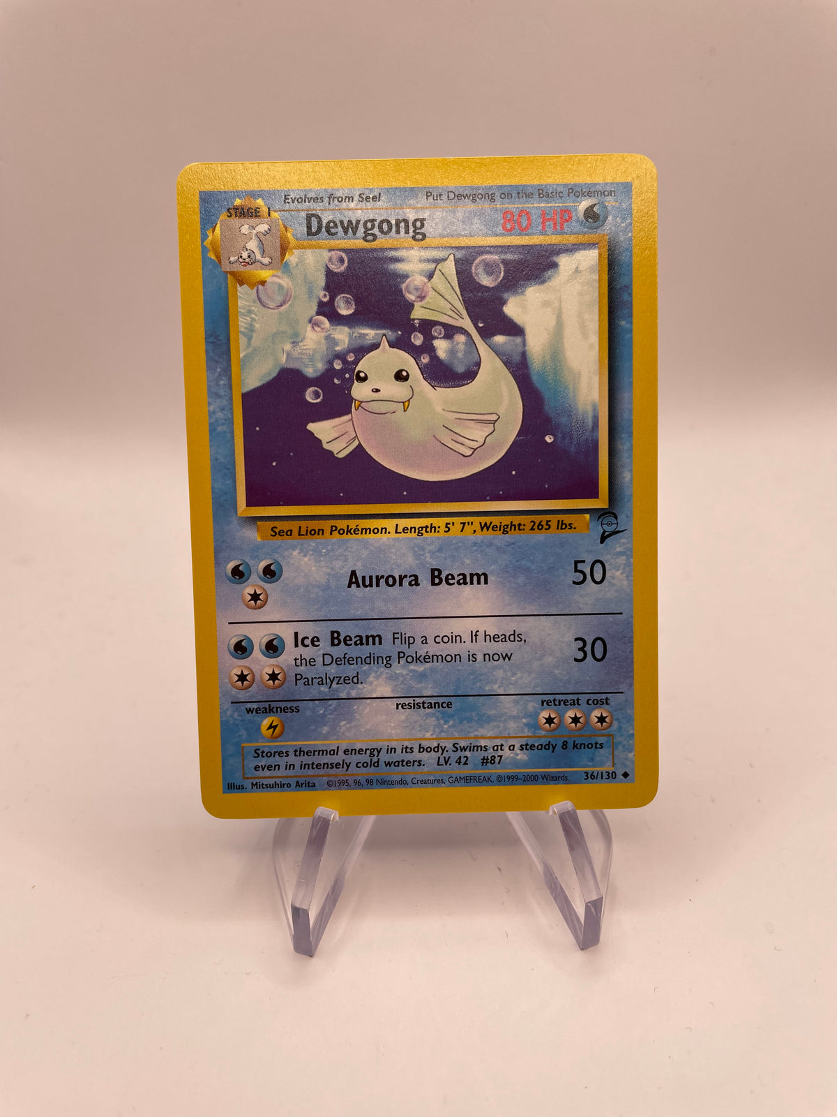 Pokemon Karte Base Set 2 Dewgong 36/130 Englisch