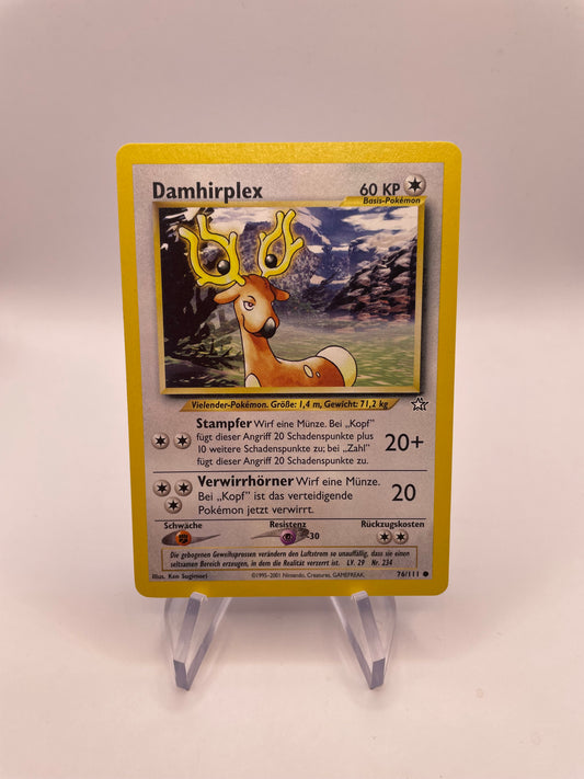 Pokemon Karte Damhirplex Neo Genesis 76/111 Deutsch