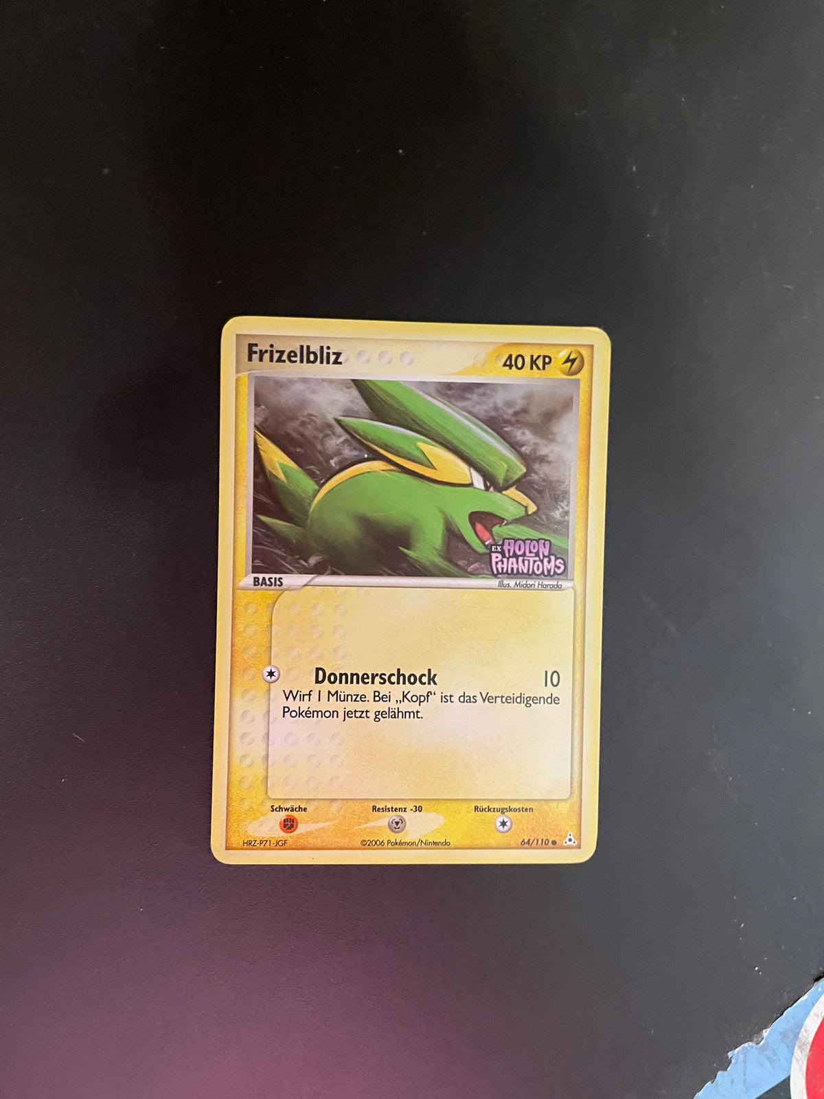 Pokemon Karte Stamp Frizelblit 64/110 Deutsch