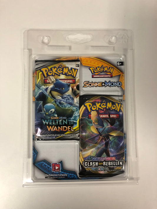 Pokemon Karten OVP Welten im Wandel und Weg des Champs 2er Blister Deutsch