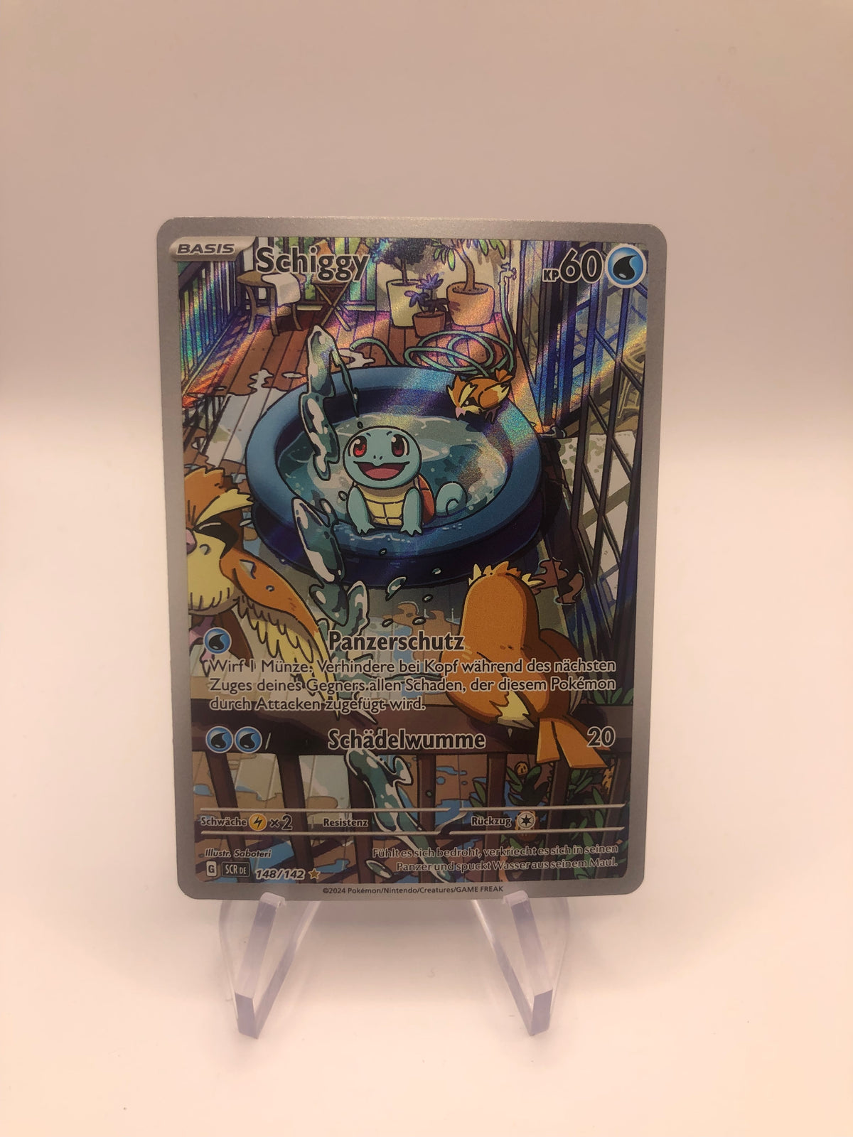 Pokemon Karte Art-Rare Schiggy 148/142 Deutsch