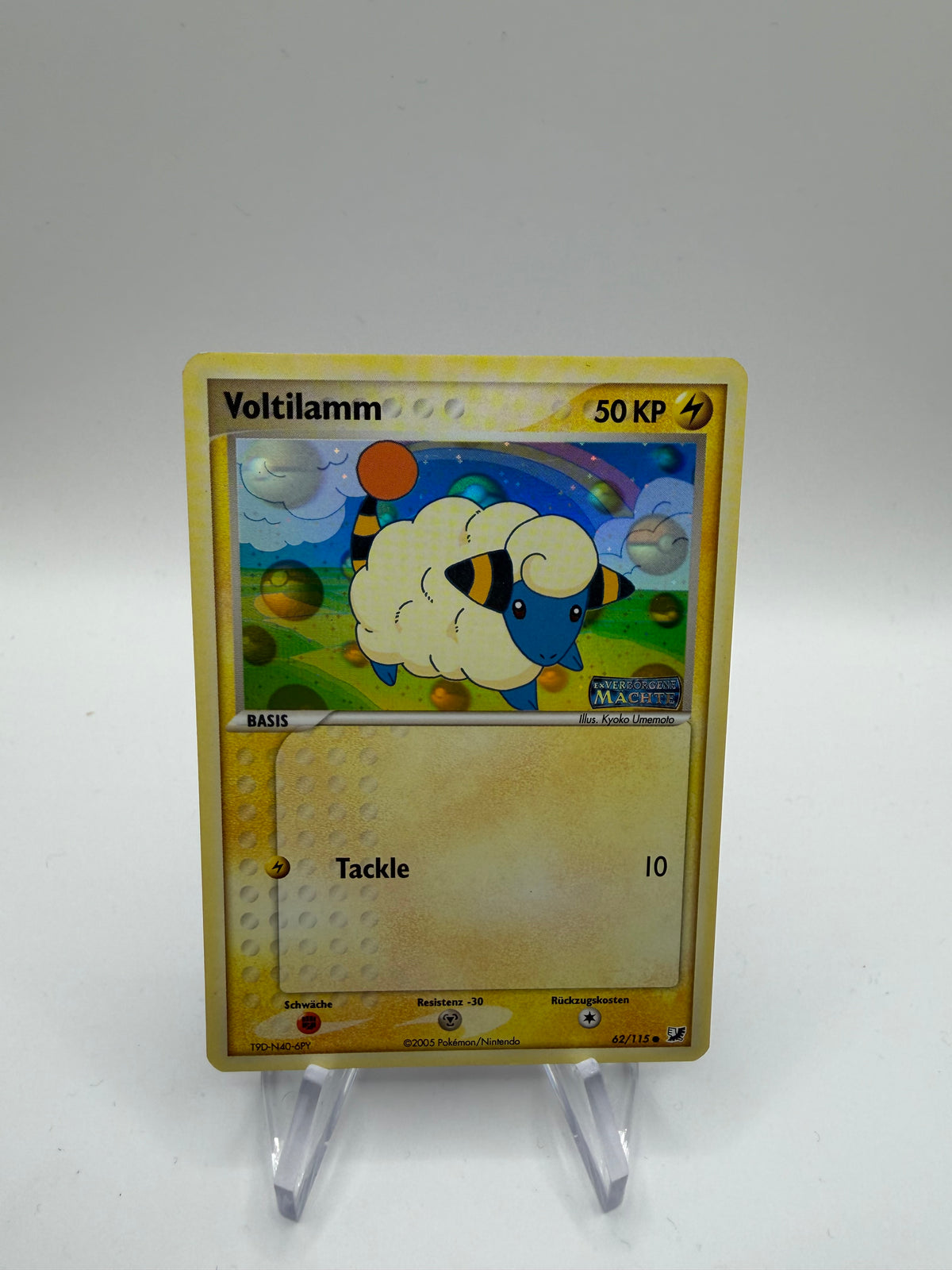 Pokemon Karte Stamp Voltilamm 62/115 Deutsch