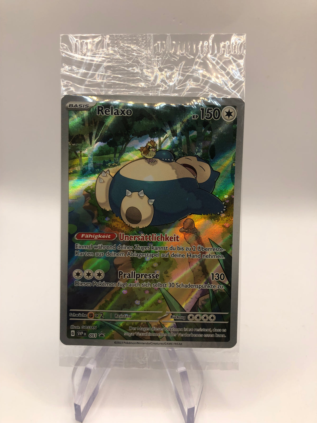 Pokemon Karte Art-Rare Promo OVP Relaxo 051 Deutsch
