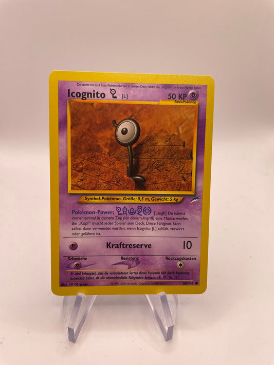 Pokemon Karte Neo Destiny Icognito 86/105 Deutsch